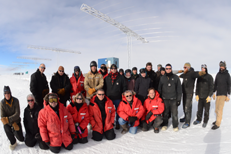 researchers in Antarctica